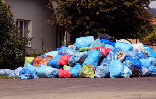 Residents arranging bulky waste pickup for old furniture in Richmond
