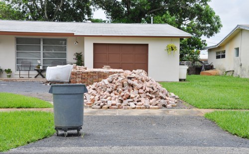 Household items being sorted during Richmond home clearance
