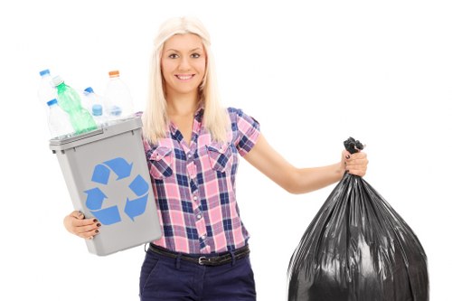Organised Richmond garage clearance with items sorted for recycling and disposal