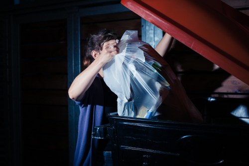 Staff training and PPE used during rubbish removal in Richmond