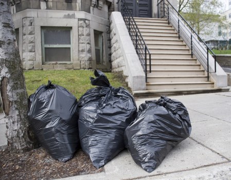 Waste collection and recycling services in Richmond residential area