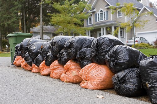 Household waste preparation for council rubbish collection in Richmond
