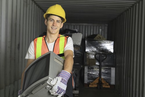 Commercial rubbish collection setup for a Richmond business premises