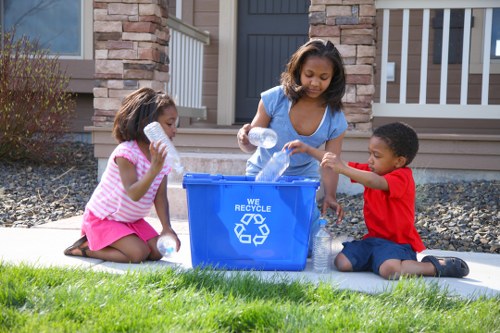 Residential recycling setup for waste recycling in Richmond homes