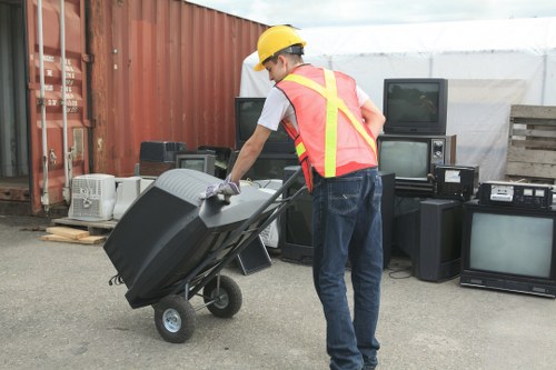 Large household items prepared for bulky waste removal in Richmond