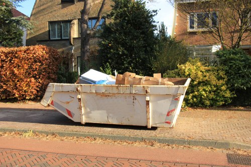 Customer booking a rubbish removal service with a written quotation